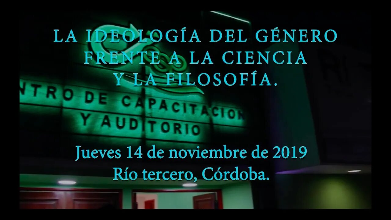 Conferencia "La ideología de género frente a la ciencia"