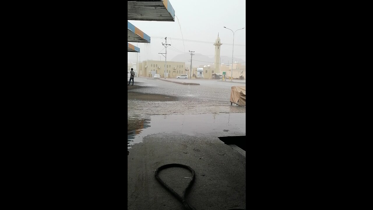 Saudi Arabia first saw rain