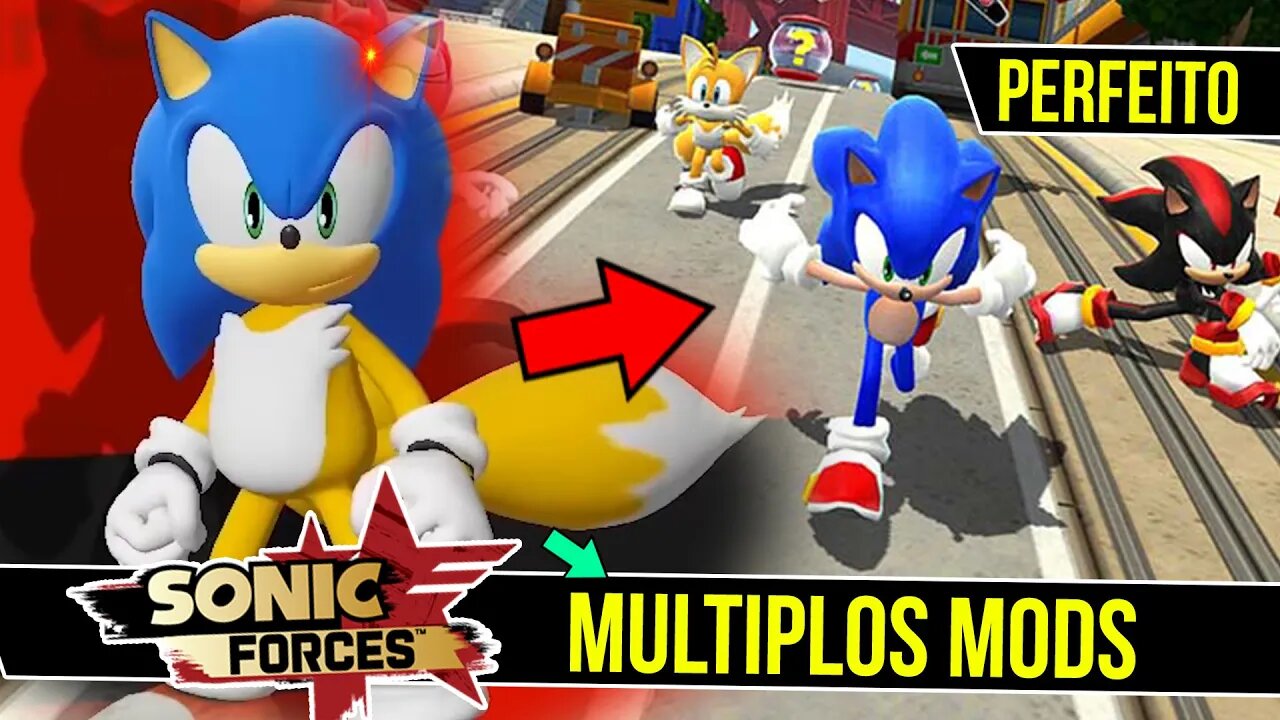 Sonic virou TAILS ?! - Sonic Forces mods #shorts