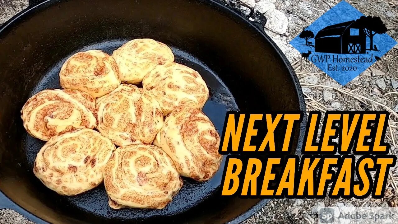 Dutch Oven Cinnamon Rolls | DELICIOUS & EASY Camping Breakfast!