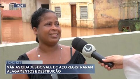 Enchente: Várias cidades do Vale do Aço registraram alagamentos e destruição