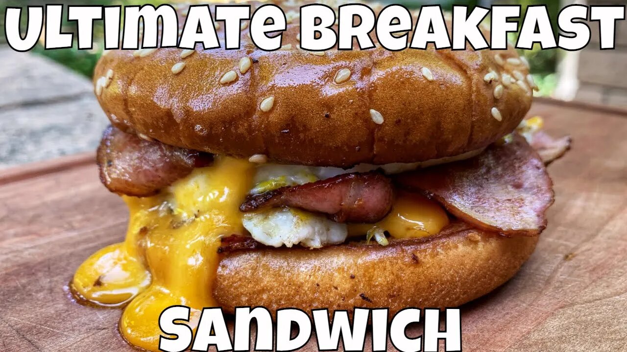 Ultimate Breakfast Sandwich on PitBoss Flat Top Griddle | Jack in the Box Copycat