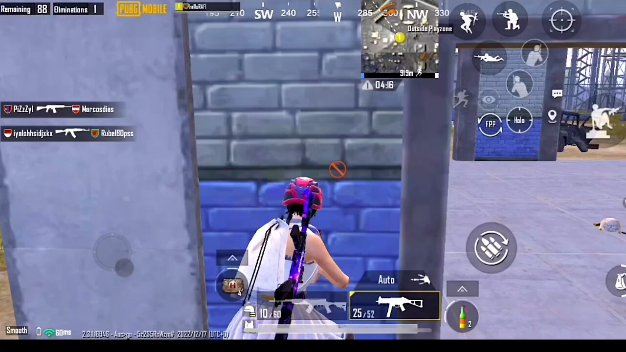 Amazing 1v4 clutch |PUBG Mobile short clip