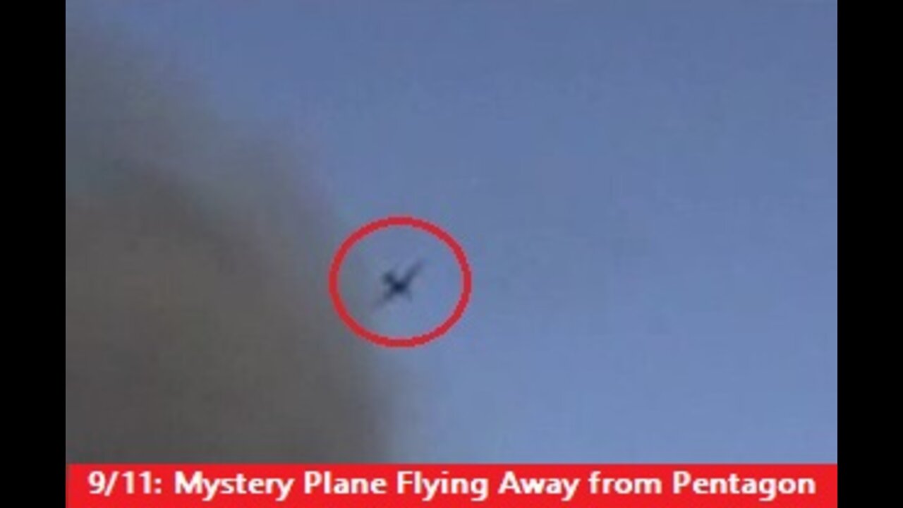 9/11: Mystery Plane Flying Away from Pentagon Immediately After Explosion (Close Up View)