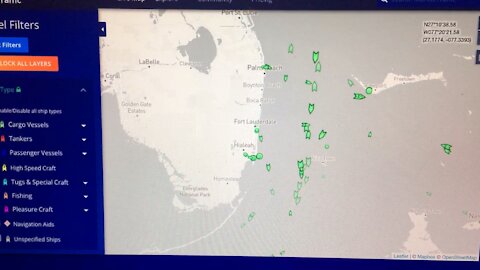 FL And GA Cargo Ship Traffic
