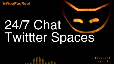 24/7 Chat from Twittter Spaces @WogPogReal