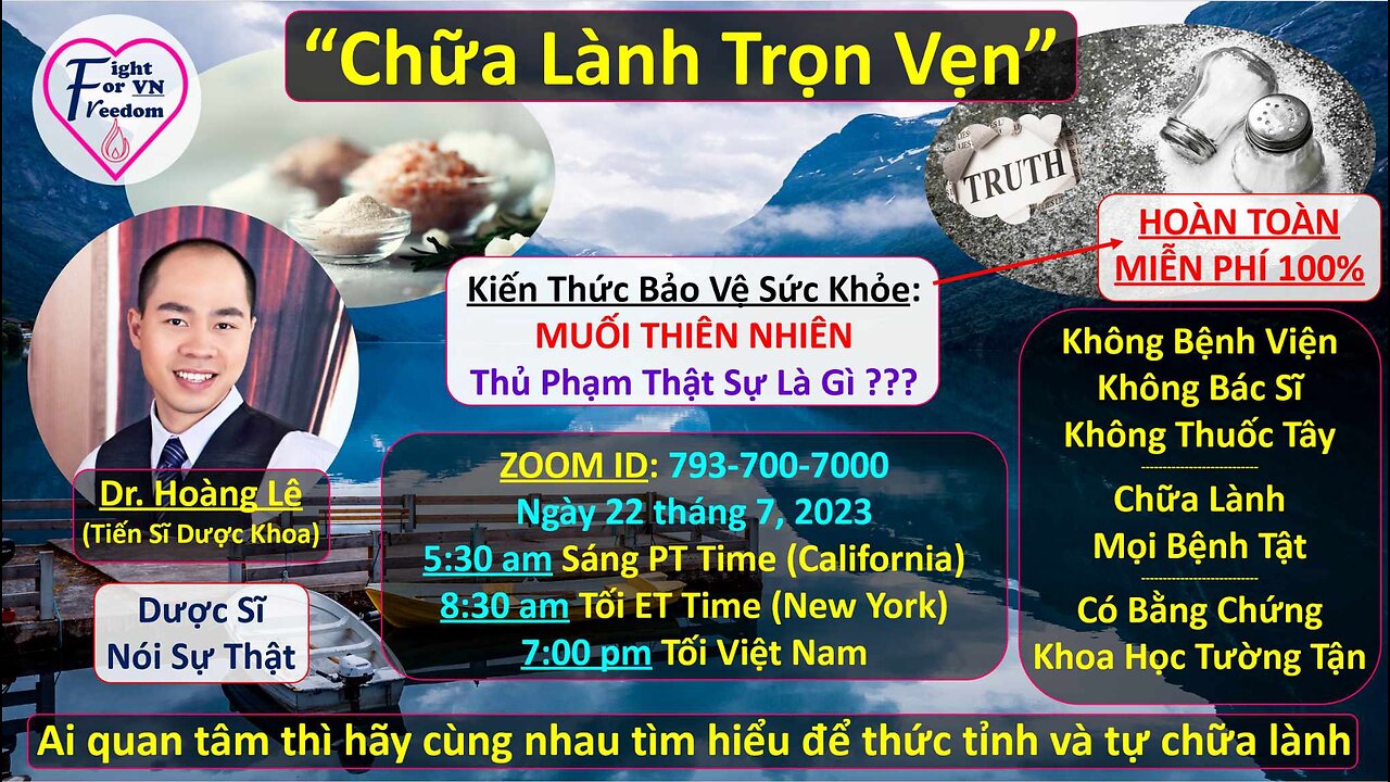 VIDEO 18 - NHỮNG KIẾN THỨC VỀ MUỐI BỊ CHE DẤU TRẦM TRỌNG