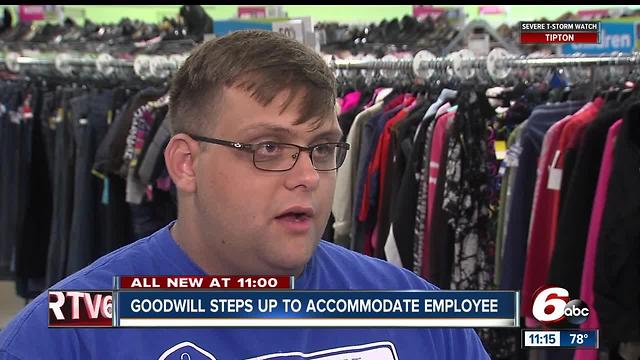Goodwill steps up to accommodate employee with disabilities