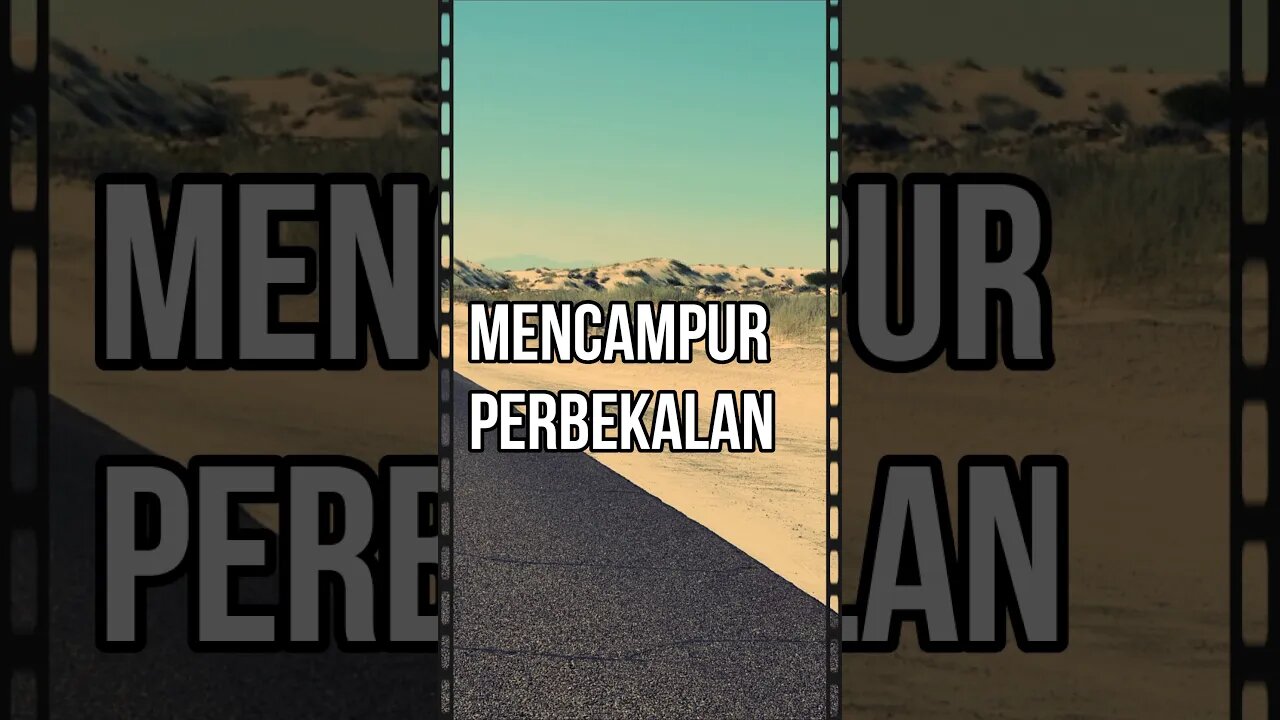 Anjuran mencampur perbekalan bila sedikit dan saling membantu dalam masalah bekal