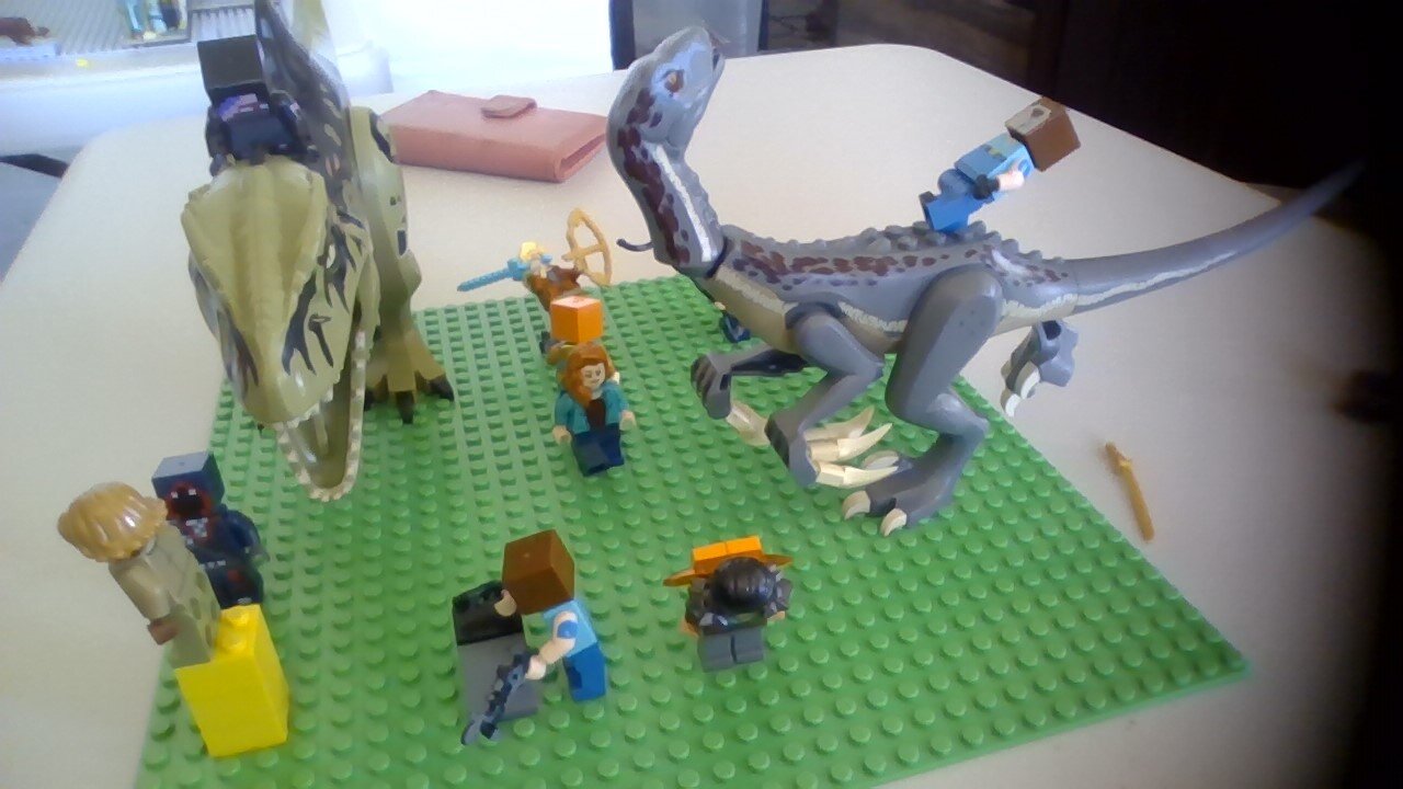 minecraft but in jurassic world