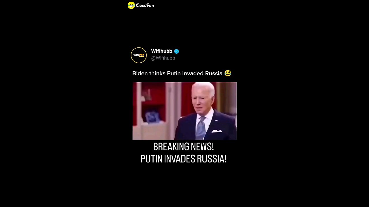 Biden thinks Putin invaded Russia