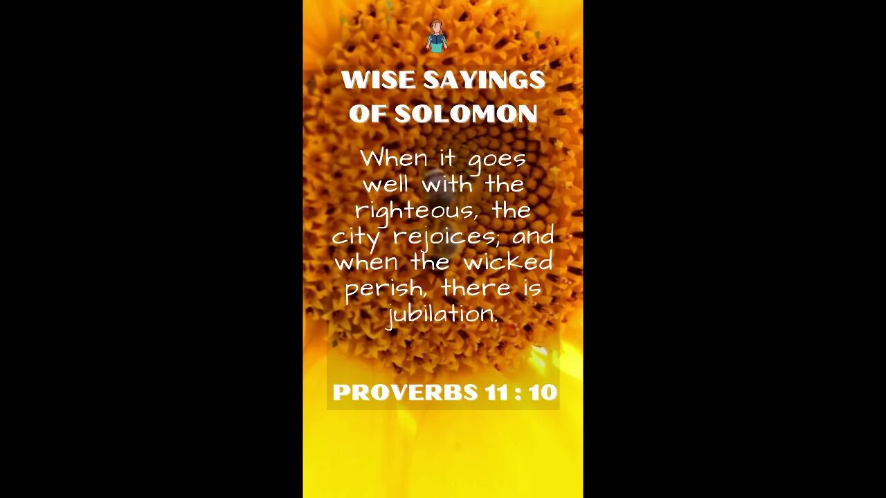 Proverbs 11:10 | Wise Sayings of Solomon