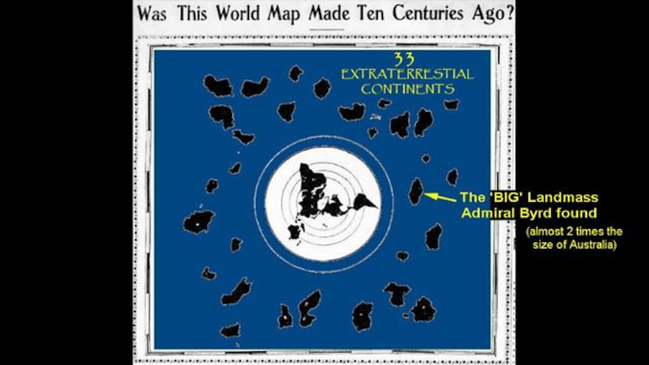 The 33 Continents after Antarctic Ice Wall is the Breakaway Civilization