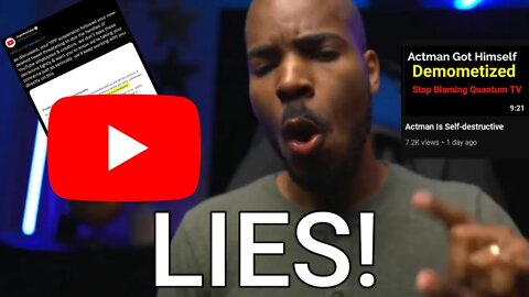Addressing The Lies From YouTube and QUANTUM TV | #justiceforactman