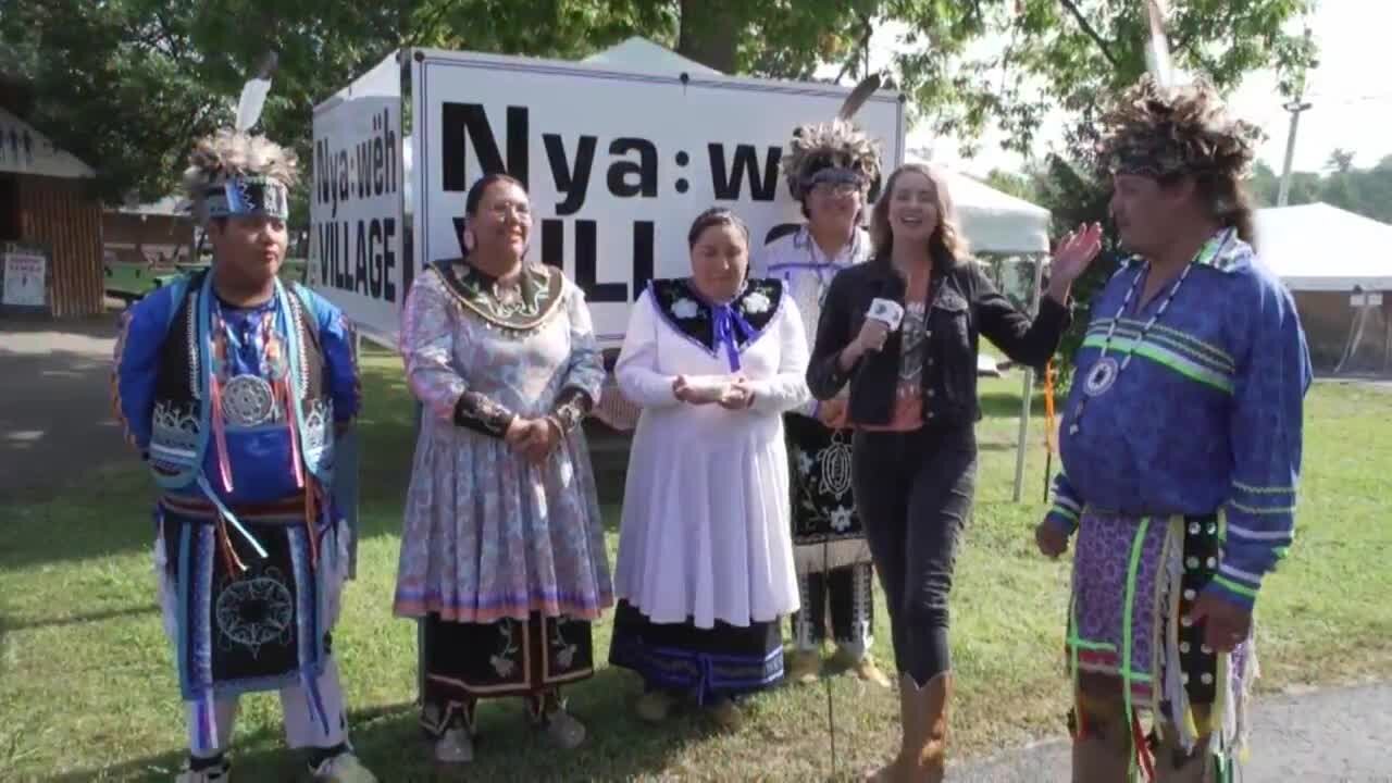 Friday at the Erie County Fair - Nya:Weh Indian Village