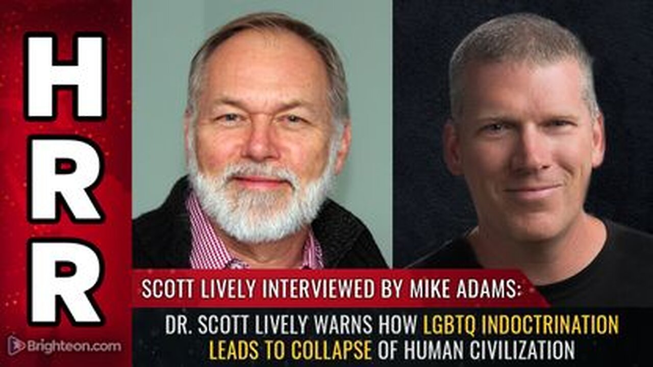 Dr. Scott Lively warns how LGBTQ indoctrination Leads to Collapse of Human Civilization