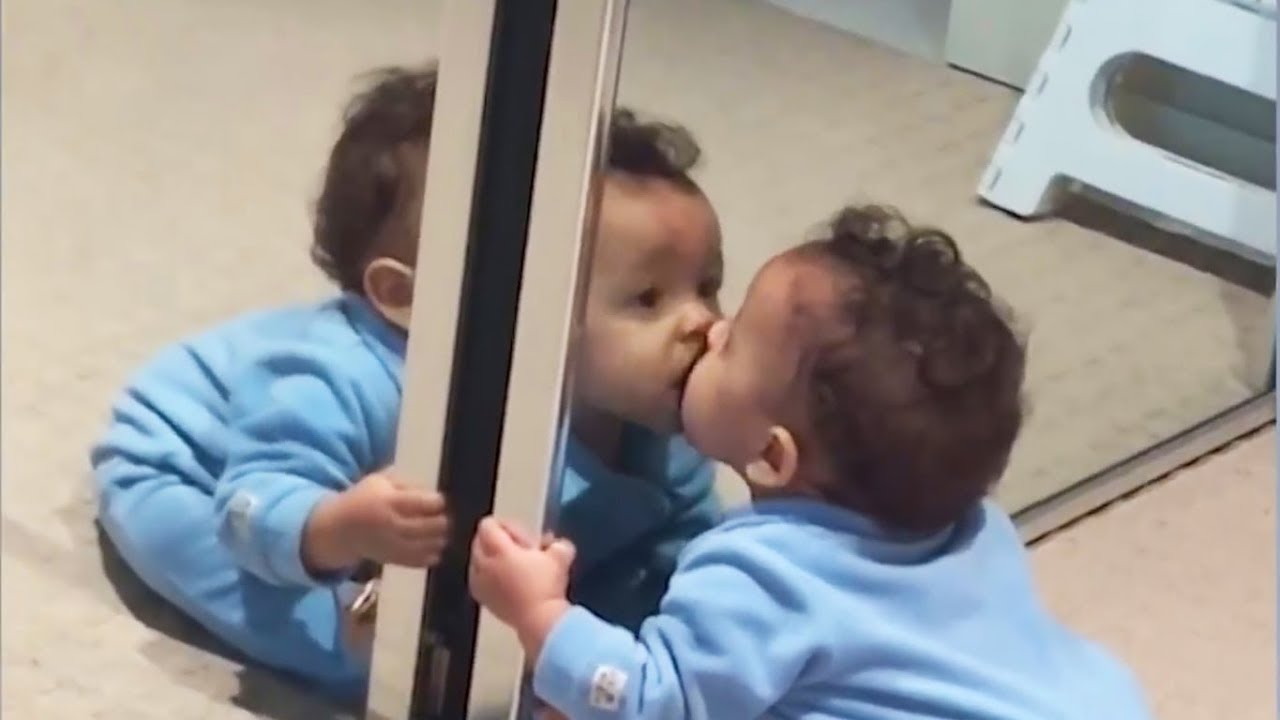 baby funny playing water fails