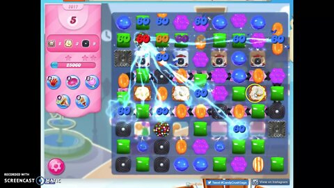 Candy Crush Level 2017 Audio Talkthrough, 1 Star 0 Boosters