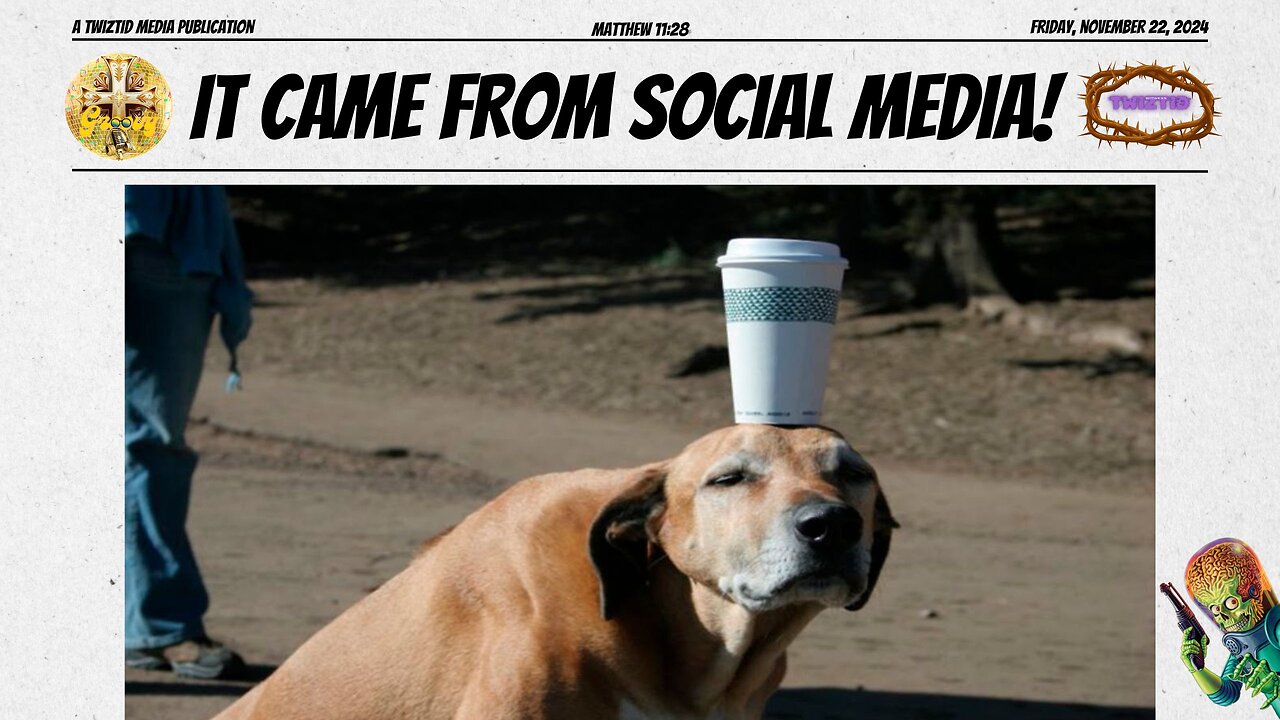 PAWS OF STEEL! DOG BALANCES CUP OF JOE IN DARING STUNT TO IMPRESS THE CAT NEXT DOOR!