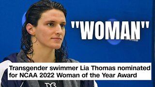 Transgender Swimmer Lia Thomas Nominated For "Woman Of The Year"