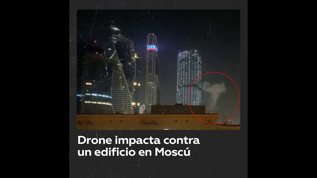 Un dron impacta contra un edificio en construcción en la capital rusa