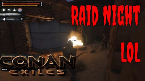 Conan Exile Exiles The Exiles in Conan Exiles In PvP And Stuff Raid Night 2nd Night