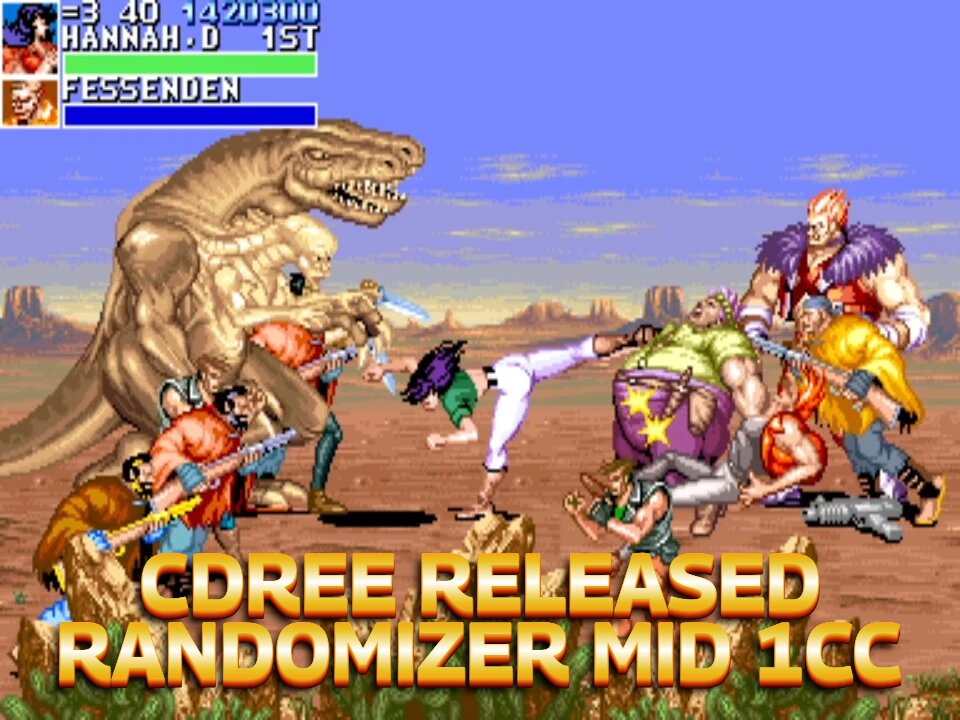 Cadillacs and Dinosaurs Readjusted, Randomizer Mid Seed 1693306493047, 1P Hannah 1CC, キャディラックス 恐竜新世紀