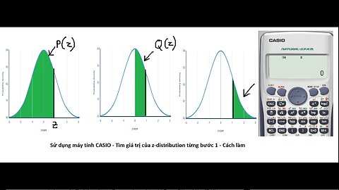 Xác suất thống kế: Cách sử dụng máy CASIO để tính z-distribution từng bước 1