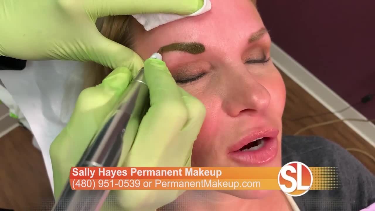 Sally Hayes permanent makeup for your eyes, lips and brows