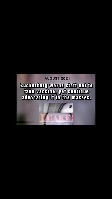 Secret Zuckerberg Video Warning Staff Not To Get Vaccinated