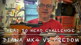 Head to head challenge Diana MK4 vs Predom Lucznik springer pellet pistols .177