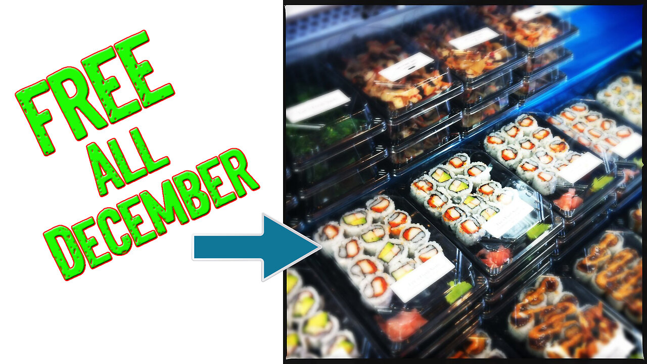 Monday LIVE! Ask About FREE Gas Station Sushi ALL DECEMBER LONG!