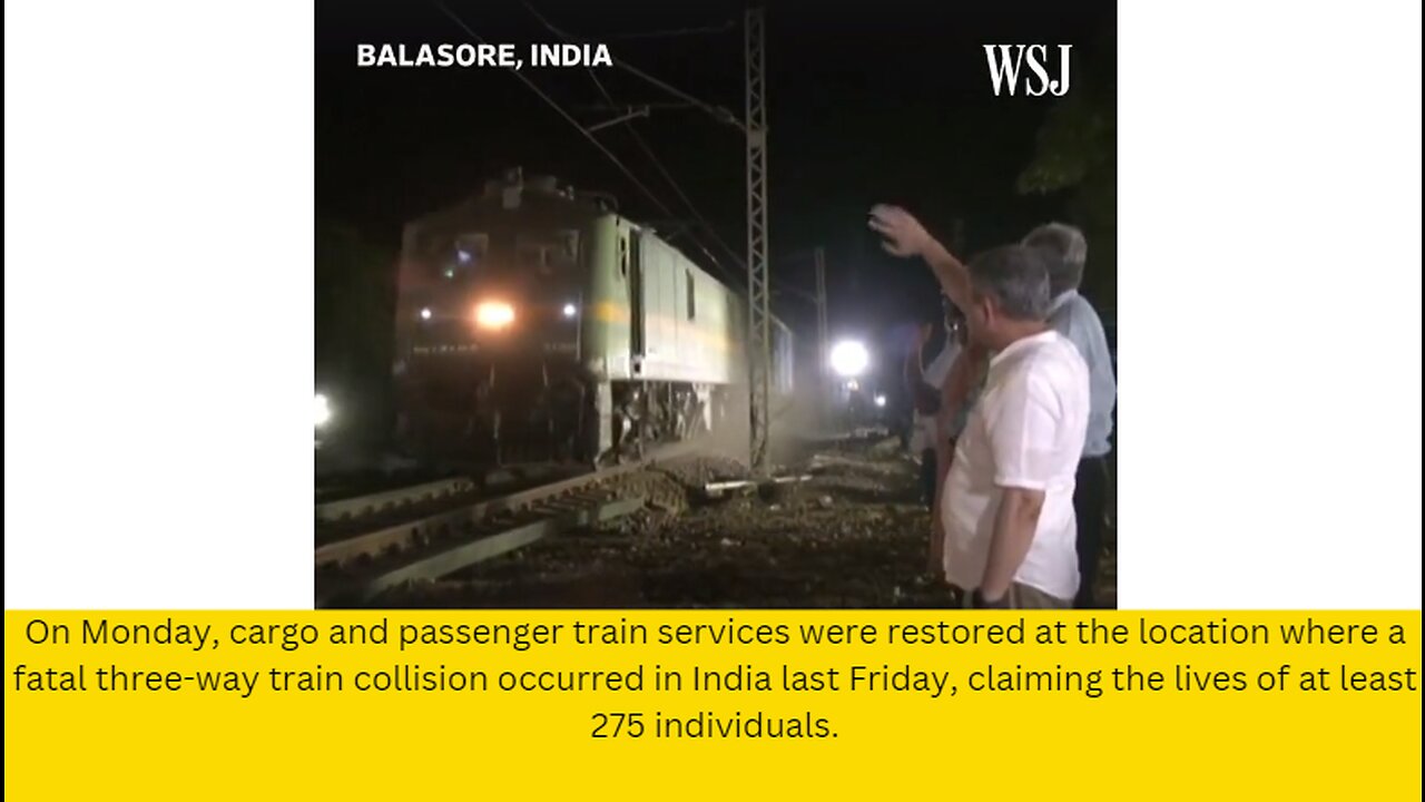 On Monday, cargo and passenger train services were restored at the location