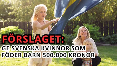 Programpunkten 7: Ge alla svenska kvinnor 500.000kr om de föder barn