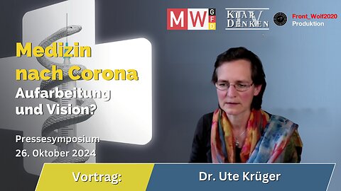 🔵⚡️Vortrag: Dr. Ute Krüger auf dem Pressesymposium MWGFD am 26.10.2024