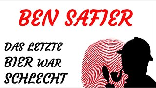 KRIMI Hörspiel - Ben Safier - DAS LETZTE BIER WAR SCHLECHT