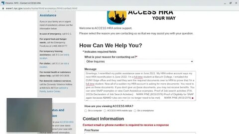 Email to HRA about documentation they are asking for. Jul 28, 2021.