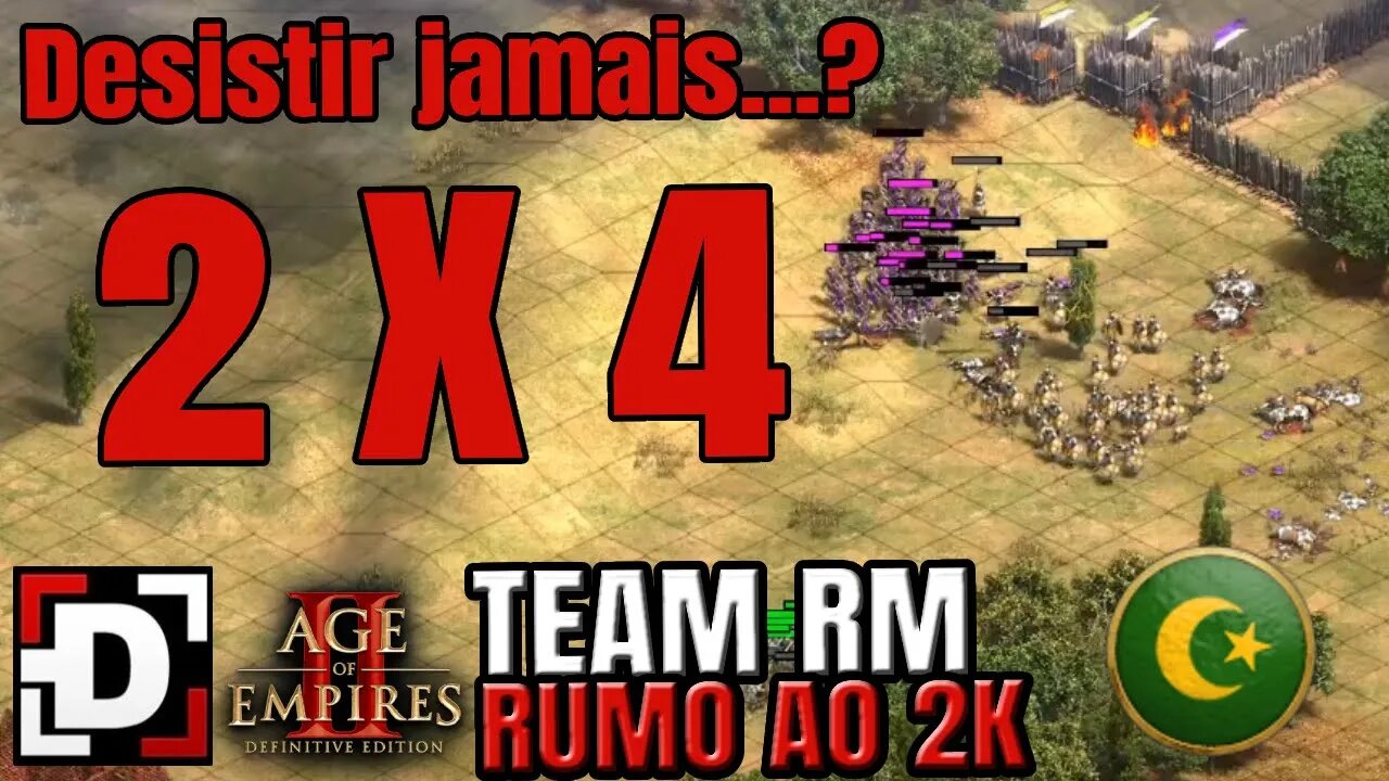 Desistir jamais! Arabia em 2 x 4 no Team RM | Age of Empires 2