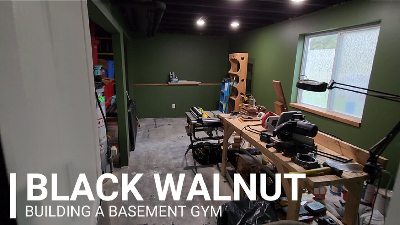 Building a Basement GYM Series (Black Walnut)