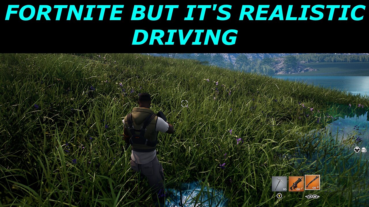 Fortnite, but it's Realistic Driving! *My First Fortnite Video*