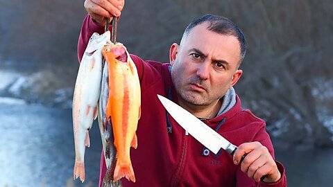 TROUT FRIED ON A FRYING PAN