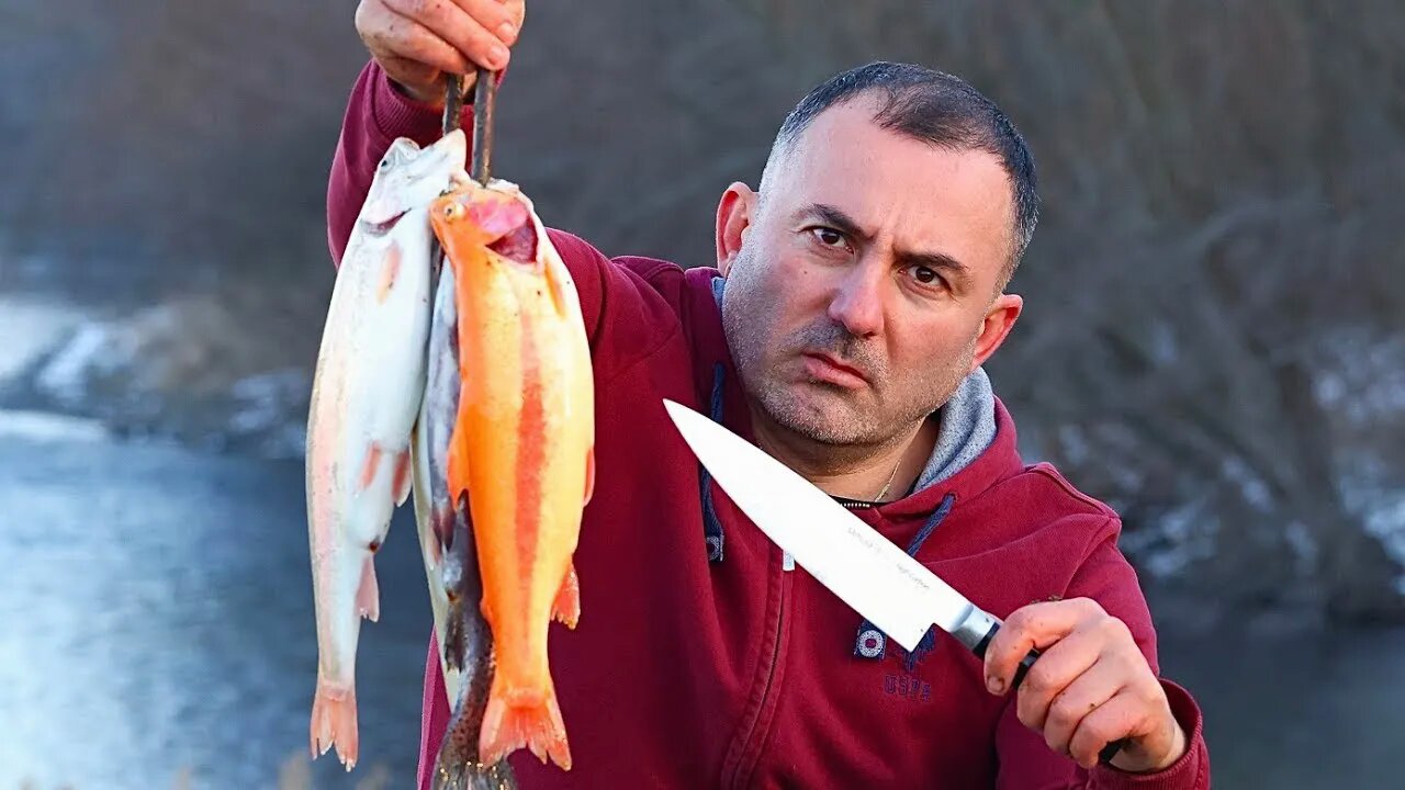 TROUT FRIED ON A FRYING PAN