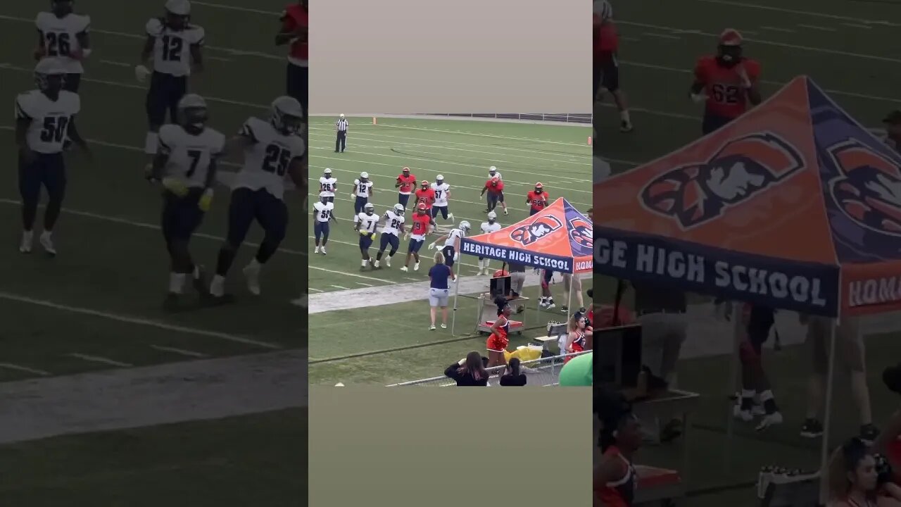 HERITAGE Vs APPOMATTOX RB #4 MARQUIS WHITE🔥❗️ #fypシ #americanfootball #highschoolfootball