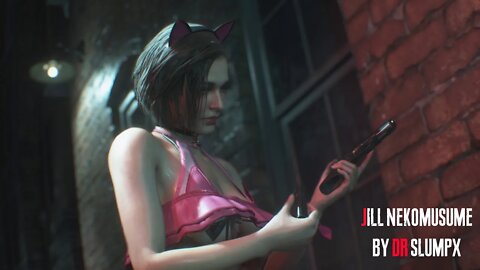 Resident Evil 3 Remake Jill Nekomusume outfit