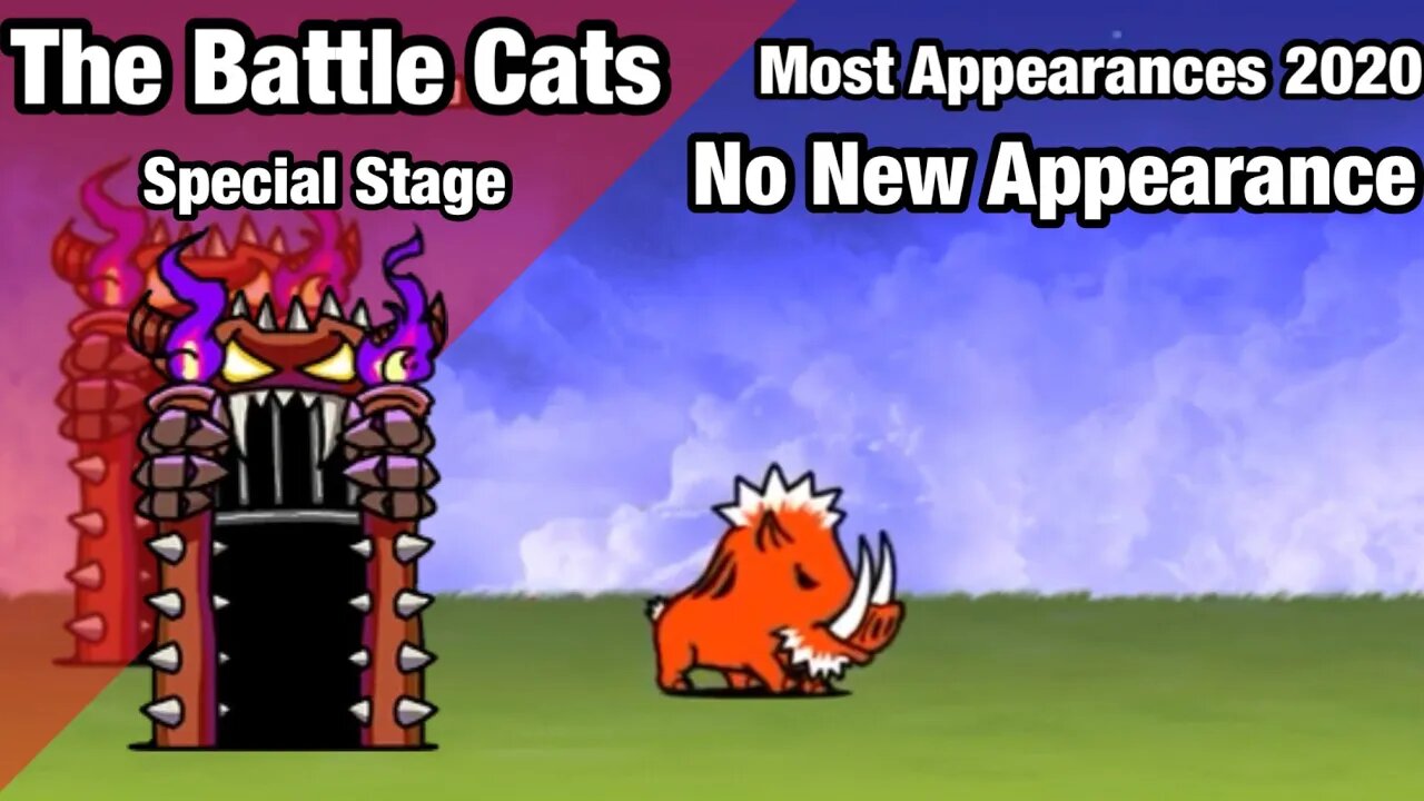 The Battle Cats - Most Appearances 2020 - No New Appearances