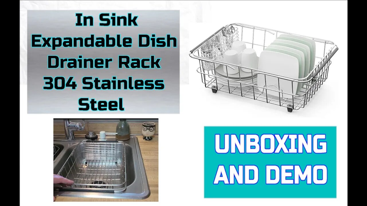 Great Adjustable Stainless Steel Dish Rack and Organizer