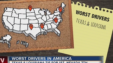 Texas, Louisiana top survey of worst drivers in America