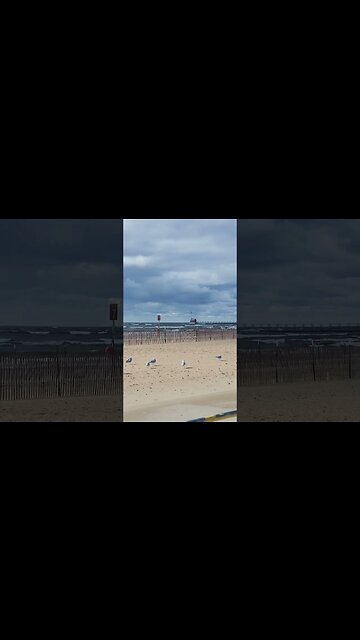 grand haven looking at Lake michigan