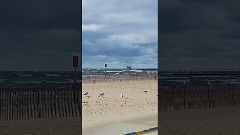 grand haven looking at Lake michigan