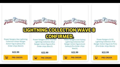 POWER RANGERS LIGHTNING COLLECTION WAVE 8 CONFIRMED - ZEO GREEN, SPD PINK, DINO THUNDER BLUE